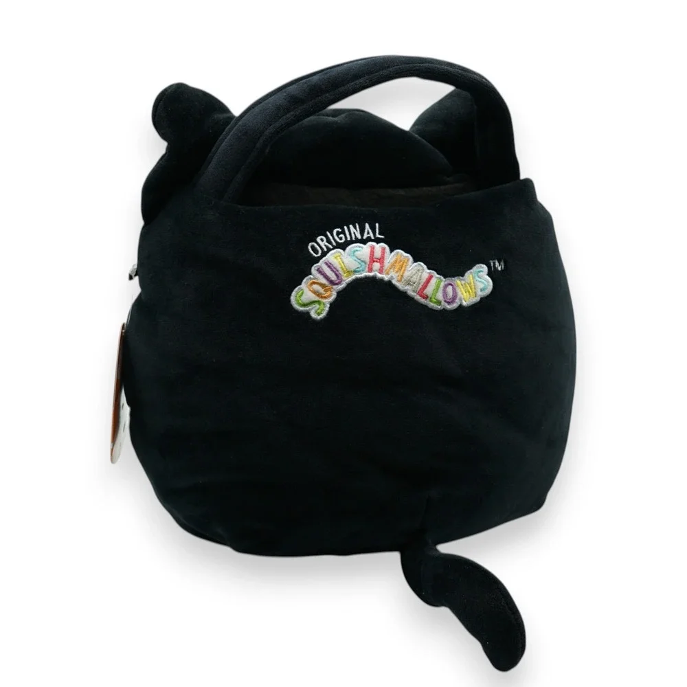 Squishmallows Original Stump the Skeleton Cat-Soft Plush Candy Bucket- Bag